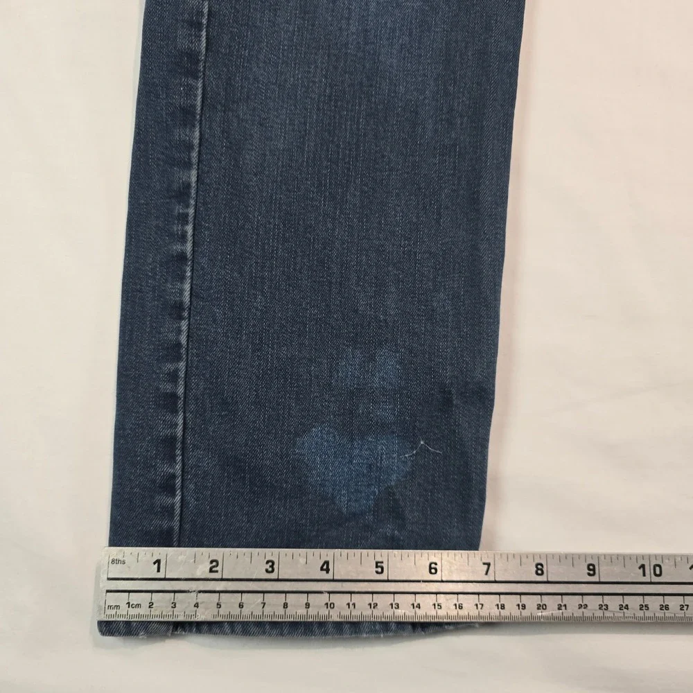 Levis 514 Straight Fit Mens Jeans Dark Wash Blue Denim W32 L32 00514-14038